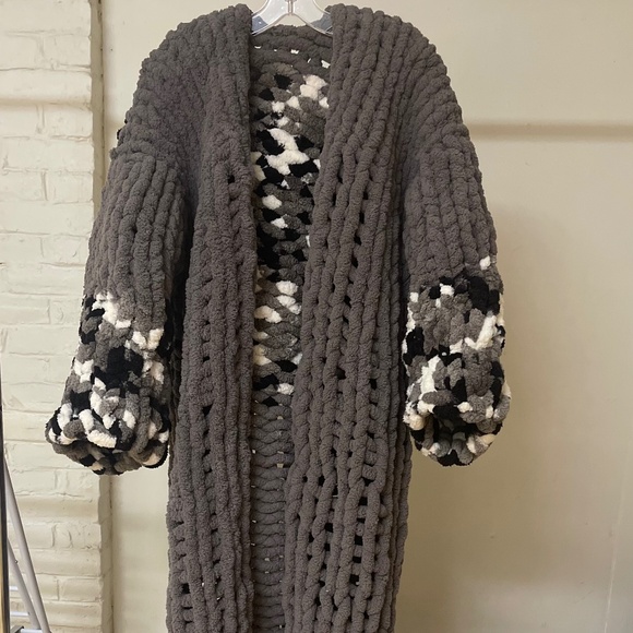 Handmade Crochet Cardigan - Picture 1 of 2